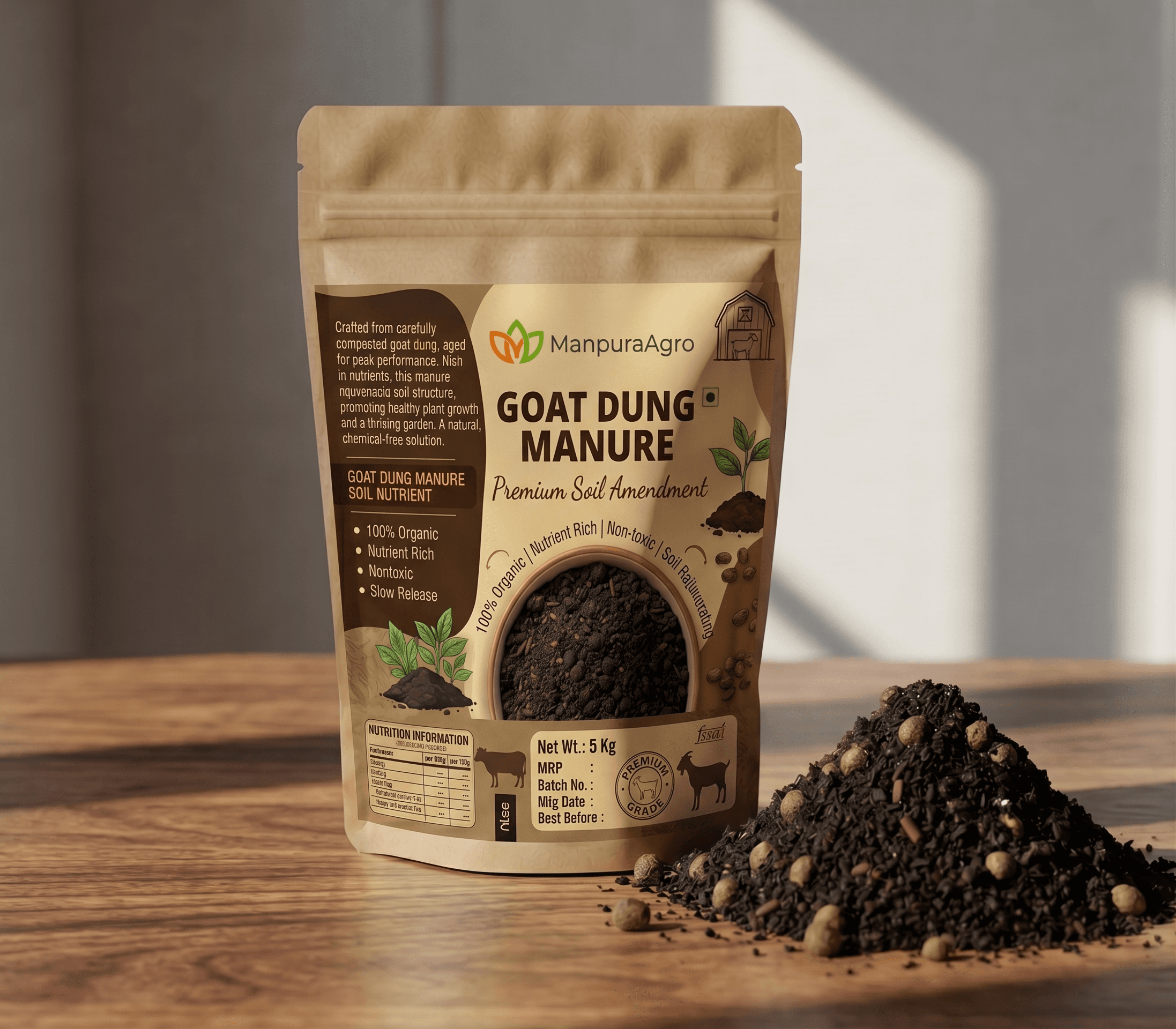 Enriched Goat Dung Manure